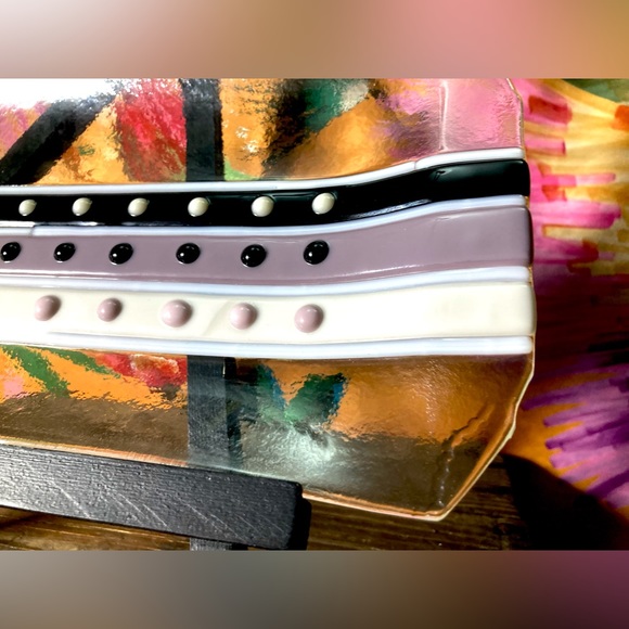 Artisan Fused Glass Sushi Tray Dish - Picture 2 of 9